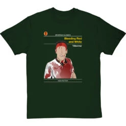 Sporting Classics: Bleeding Red And White By Terry Butcher T-Shirt -ThinkWear Collective Sales sporting classics bleeding red and white tshirt bottlegreentshirt