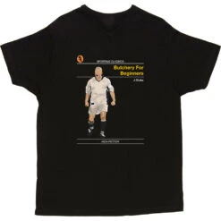 Sporting Classics: Butchery For Beginners By Julian Dicks T-Shirt -ThinkWear Collective Sales sporting classics butchery for beginners tshirt black mens v neck tshirt