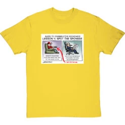 Guide To Conservative Economics: Spot The Sponger T-Shirt -ThinkWear Collective Sales spot the sponger tshirt yellowtshirt