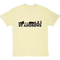 St Andrews Landmarks T-Shirt -ThinkWear Collective Sales st andrews landmarks tshirt 1 naturaltshirt
