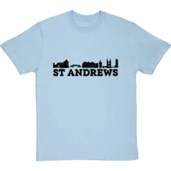 St Andrews Landmarks T-Shirt -ThinkWear Collective Sales st andrews landmarks tshirt 1 skybluetshirt
