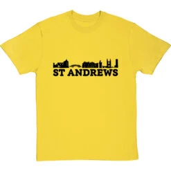 St Andrews Landmarks T-Shirt -ThinkWear Collective Sales st andrews landmarks tshirt 1 yellowtshirt