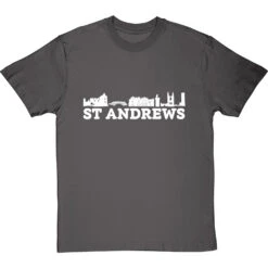 St Andrews Landmarks T-Shirt -ThinkWear Collective Sales st andrews landmarks tshirt 2 charcoaltshirt