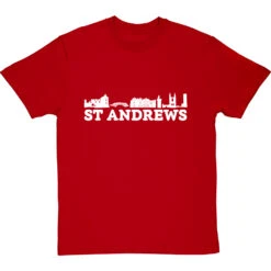 St Andrews Landmarks T-Shirt -ThinkWear Collective Sales st andrews landmarks tshirt 2 redtshirt