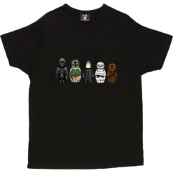 Star Wars Matryoshka Dolls: Dark Side T-Shirt 17 Star Wars Matryoshka Dolls: Dark Side T-Shirt -ThinkWear Collective Sales star wars dolls dark side tshirt black mens v neck tshirt