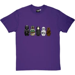 Star Wars Matryoshka Dolls: Dark Side T-Shirt 22 Star Wars Matryoshka Dolls: Dark Side T-Shirt -ThinkWear Collective Sales star wars dolls dark side tshirt purpletshirt