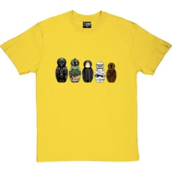 Star Wars Matryoshka Dolls: Dark Side T-Shirt 29 Star Wars Matryoshka Dolls: Dark Side T-Shirt -ThinkWear Collective Sales star wars dolls dark side tshirt yellowtshirt