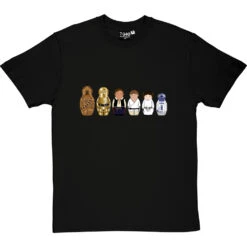 Star Wars Matryoshka Dolls: Rebels T-Shirt -ThinkWear Collective Sales star wars dolls rebels tshirt blacktshirt