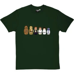 Star Wars Matryoshka Dolls: Rebels T-Shirt -ThinkWear Collective Sales star wars dolls rebels tshirt bottlegreentshirt