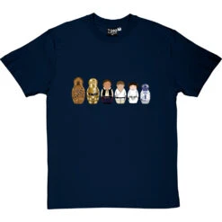 Star Wars Matryoshka Dolls: Rebels T-Shirt -ThinkWear Collective Sales star wars dolls rebels tshirt navybluetshirt