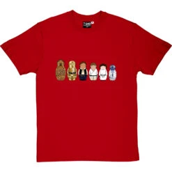 Star Wars Matryoshka Dolls: Rebels T-Shirt -ThinkWear Collective Sales star wars dolls rebels tshirt redtshirt