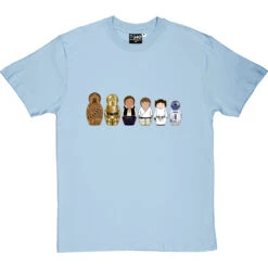 Star Wars Matryoshka Dolls: Rebels T-Shirt -ThinkWear Collective Sales star wars dolls rebels tshirt skybluetshirt