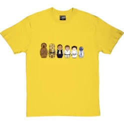 Star Wars Matryoshka Dolls: Rebels T-Shirt -ThinkWear Collective Sales star wars dolls rebels tshirt yellowtshirt