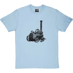 1850s Steam Engine T-Shirt -ThinkWear Collective Sales steam engine tshirt skybluetshirt
