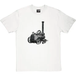 1850s Steam Engine T-Shirt -ThinkWear Collective Sales steam engine tshirt whitetshirt