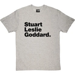 Stuart Leslie Goddard T-Shirt -ThinkWear Collective Sales stuart leslie goddard tshirt 1 lightoxfordtshirt