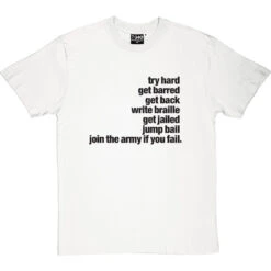 Subterranean Homesick Blues T-Shirt -ThinkWear Collective Sales subterranian homesick blues tshirt 1 whitetshirt