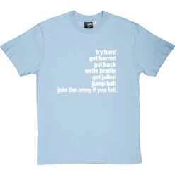 Subterranean Homesick Blues T-Shirt -ThinkWear Collective Sales subterranian homesick blues tshirt 2 skybluetshirt