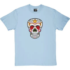Sugar Skull T-Shirt -ThinkWear Collective Sales sugar skull tshirt skybluetshirt