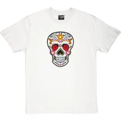 Sugar Skull T-Shirt -ThinkWear Collective Sales sugar skull tshirt whitetshirt