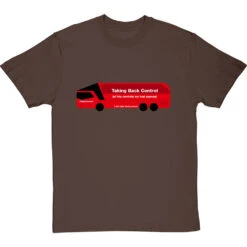 Taking Back Control (Brexit Bus) T-Shirt -ThinkWear Collective Sales taking back control bus tshirt hazelnuttshirt