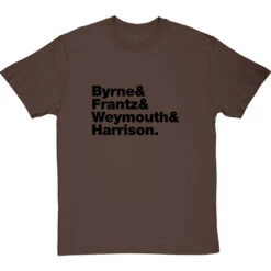 Talking Heads Line-Up T-Shirt -ThinkWear Collective Sales talking heads tshirt 1 hazelnuttshirt