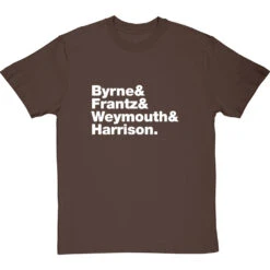 Talking Heads Line-Up T-Shirt -ThinkWear Collective Sales talking heads tshirt 2 hazelnuttshirt