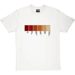 Tea Swatches T-Shirt -ThinkWear Collective Sales tea swatches tshirt whitetshirt