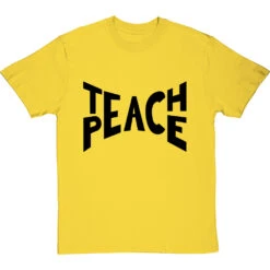 Teach Peace T-Shirt -ThinkWear Collective Sales teach peace tshirt 1 yellowtshirt