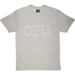 Tennis Court Diagram T-Shirt