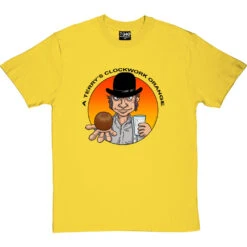 Terry's Clockwork Orange T-Shirt -ThinkWear Collective Sales terrys clockwork orange tshirt 1 yellowtshirt