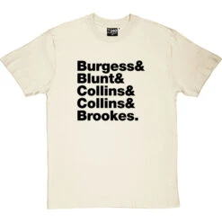 The Charlatans Line-Up T-Shirt -ThinkWear Collective Sales the charlatans line up tshirt 1 naturaltshirt