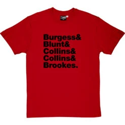 The Charlatans Line-Up T-Shirt -ThinkWear Collective Sales the charlatans line up tshirt 1 redtshirt