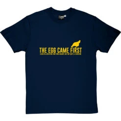The Egg Came First . T-Shirt -ThinkWear Collective Sales the egg came first tshirt 6 navybluetshirt