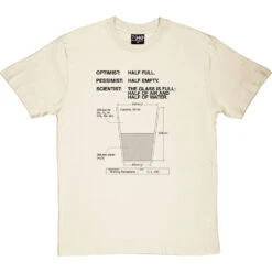 The Glass Is Full T-Shirt -ThinkWear Collective Sales the glass is full tshirt 1 naturaltshirt