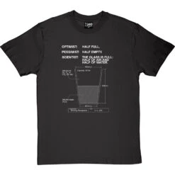 The Glass Is Full T-Shirt -ThinkWear Collective Sales the glass is full tshirt 2 charcoaltshirt