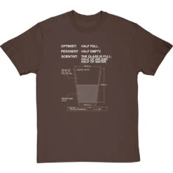 The Glass Is Full T-Shirt -ThinkWear Collective Sales the glass is full tshirt 2 hazelnuttshirt