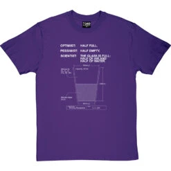 The Glass Is Full T-Shirt -ThinkWear Collective Sales the glass is full tshirt 2 purpletshirt
