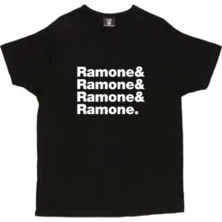 The Ramones Logo Line-Up T-Shirt -ThinkWear Collective Sales the ramones tshirt 2 black mens v neck tshirt