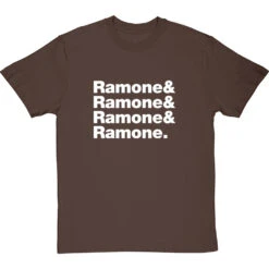 The Ramones Logo Line-Up T-Shirt -ThinkWear Collective Sales the ramones tshirt 2 hazelnuttshirt