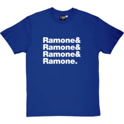 The Ramones Logo Line-Up T-Shirt -ThinkWear Collective Sales the ramones tshirt 2 royalbluetshirt