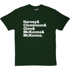 The Sensational Alex Harvey Band Line-Up T-Shirt -ThinkWear Collective Sales the sensational alex harvey band line up tshirt 2 bottlegreentshirt