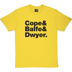 The Teardrop Explodes Line-Up T-Shirt -ThinkWear Collective Sales the teardrop explodes line up tshirt 1 yellowtshirt