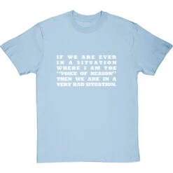 "The Voice Of Reason" T-Shirt -ThinkWear Collective Sales the voice of reason tshirt 2 skybluetshirt