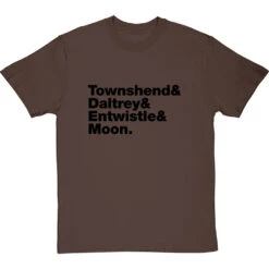 The Who Line-Up T-Shirt -ThinkWear Collective Sales the who tshirt 1 hazelnuttshirt