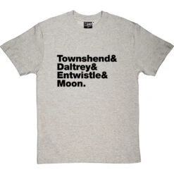 The Who Line-Up T-Shirt -ThinkWear Collective Sales the who tshirt 1 lightoxfordtshirt