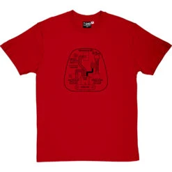 Three Pin Plug T-Shirt -ThinkWear Collective Sales three pin plug tshirt 1 redtshirt