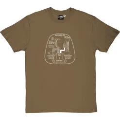 Three Pin Plug T-Shirt -ThinkWear Collective Sales three pin plug tshirt 2 olivetshirt