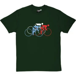 Tour De France Tricolor T-Shirt -ThinkWear Collective Sales tour de france tricolor tshirt bottlegreentshirt