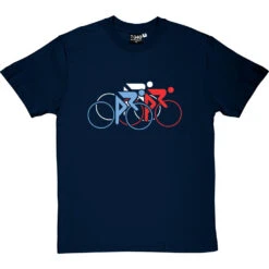 Tour De France Tricolor T-Shirt -ThinkWear Collective Sales tour de france tricolor tshirt navybluetshirt